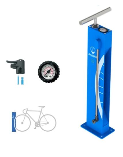 Modelo de columna para inflar ruedas de bicicletas.