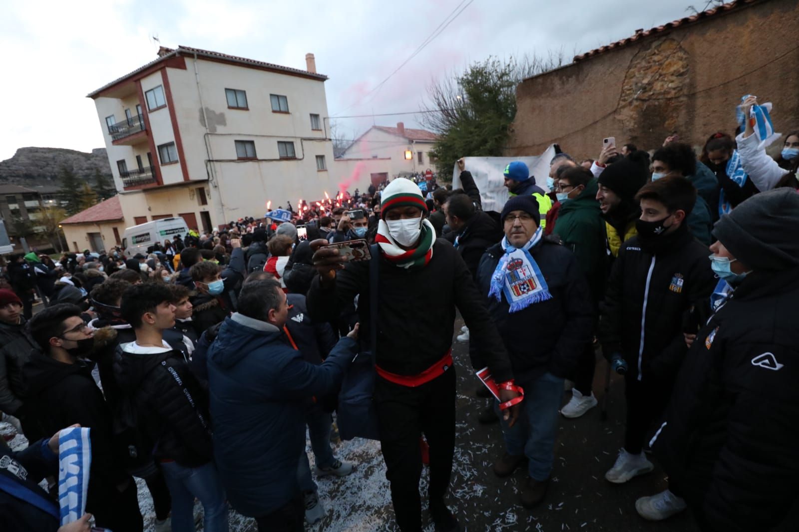 Así se ha vivido en Utrillas la previa del partido de Copa contra el Valencia