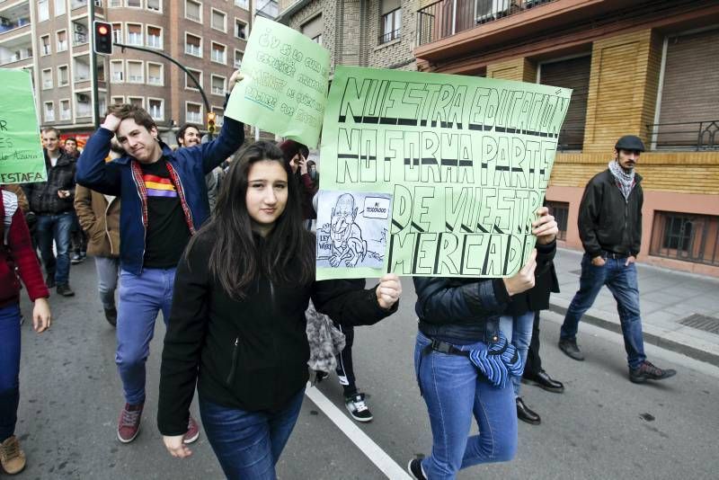 Manifestación estudiantes en contra del 3+2