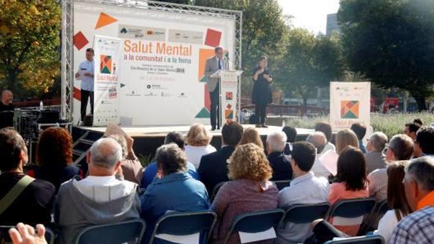 El president Quim Torra, a l&#039;acte del Dia Mundial de la Salut Mental.