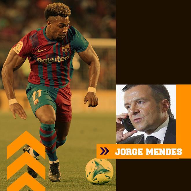 El mediático Jorge Mendes es el representante de Adama, que no seguirá en el Barça la próxima temporada