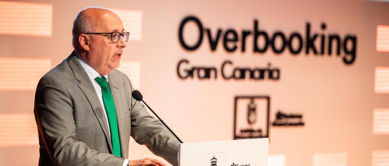 Antonio Morales durante la inauguración de Overbooking Gran Canaria Summit