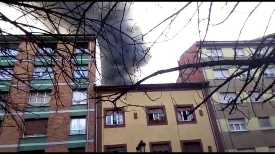 Incendio en Oviedo