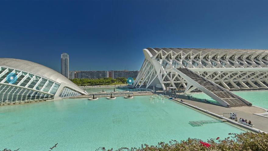 La Ciudad de las Artes y las Ciencias desde las alturas