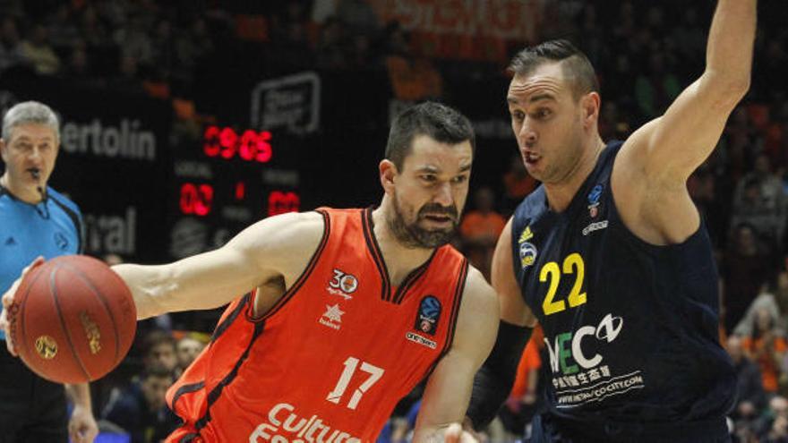 Rafa Martínez, en el encuentro ante el Alba Berlín