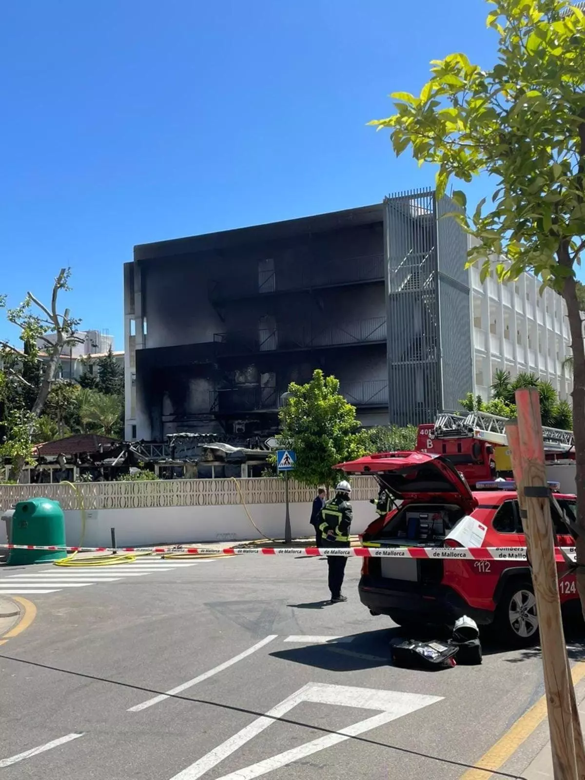 Sofocan el incendio declarado en la sauna de un hotel de Peguera