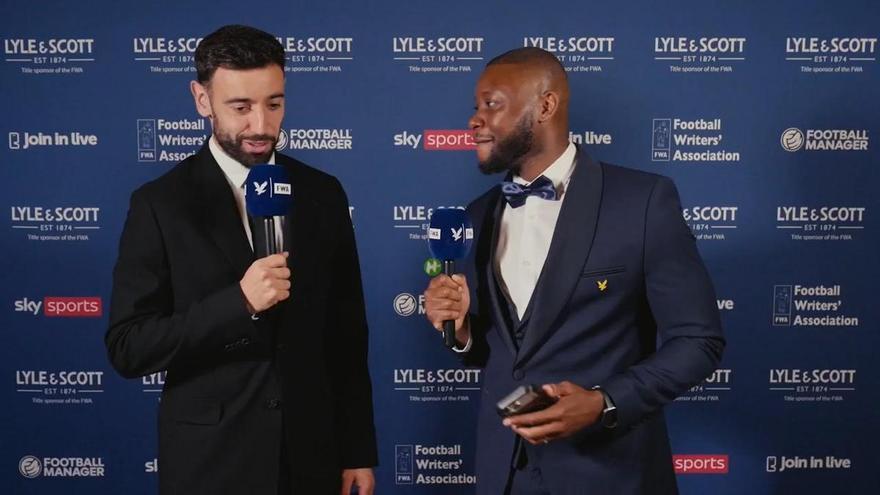 Bruno Fernandes, futbolista del año en Inglaterra: "Es un honor para mí"