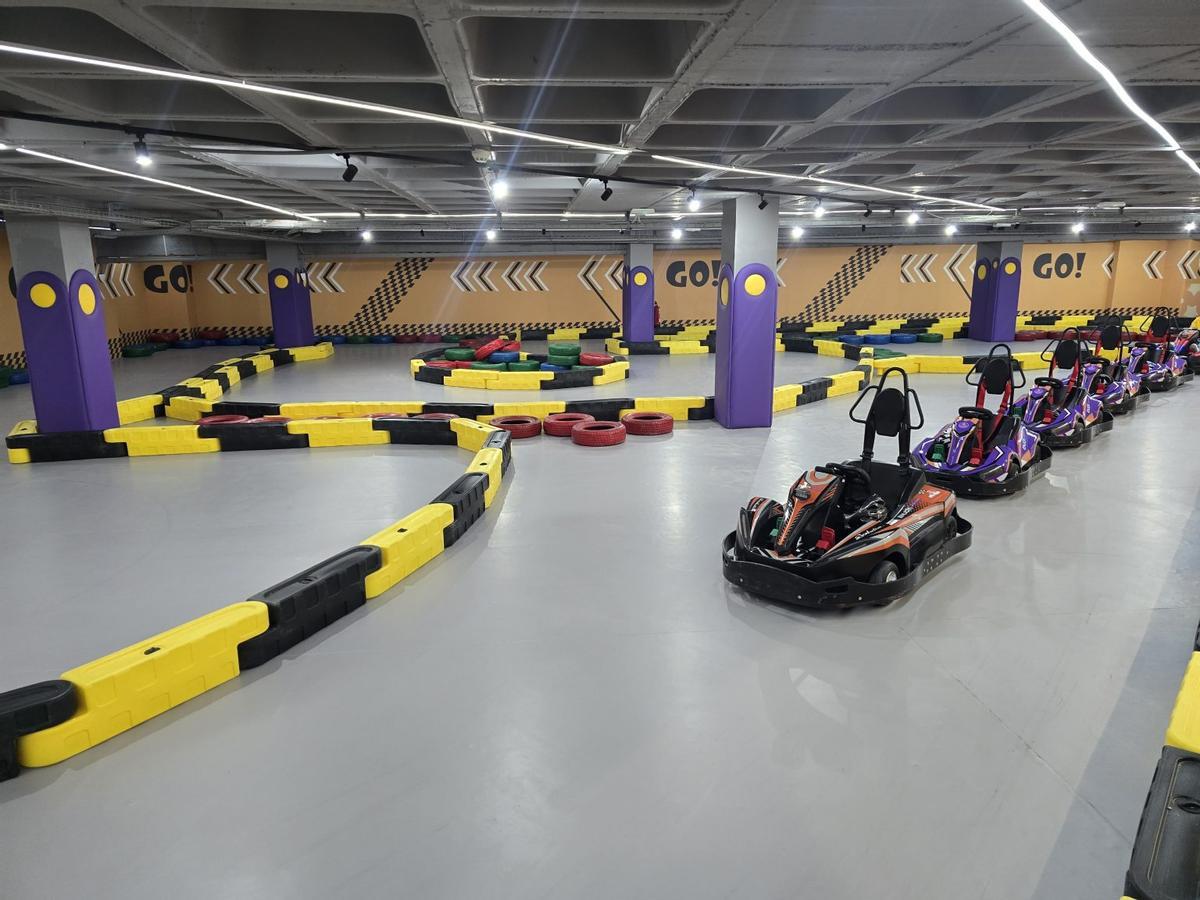 La zona del karting de Enjoy Park