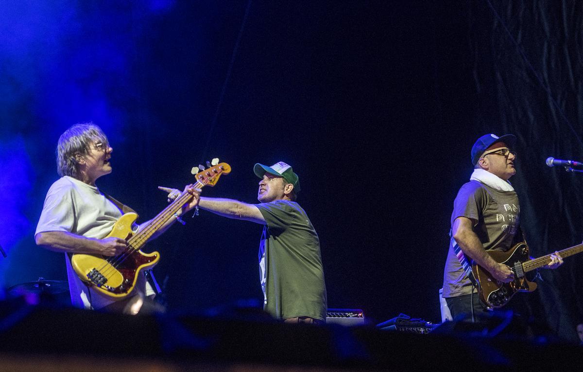 Pavement, durante su actuación en la primera jornada del Primavera Sound.