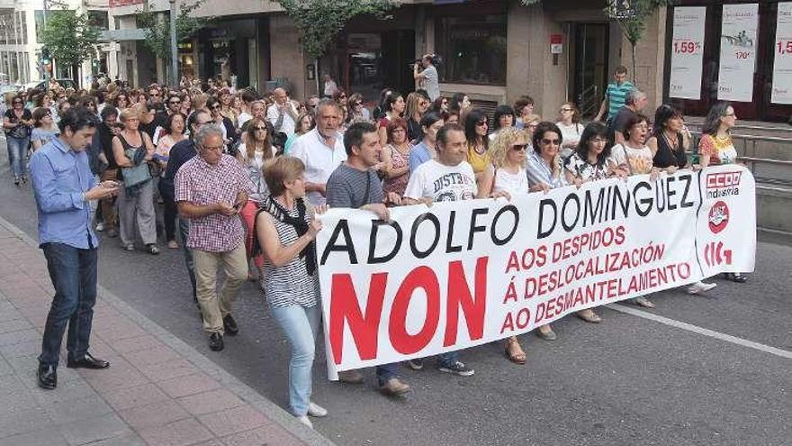 Manifestación de trabajadores afectados por un ERE.  // Iñaki Osorio