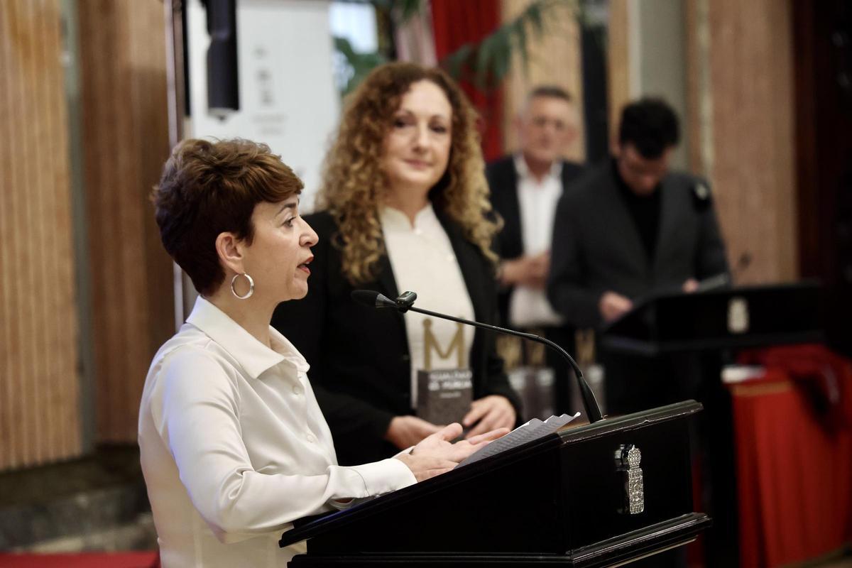 Victoria Galindo, durante su intervención en los premios.