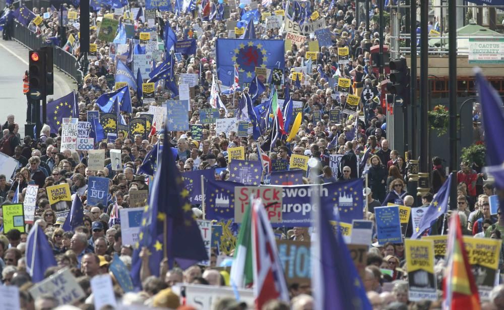 Manifestación en Londres contra el ''Brexit''