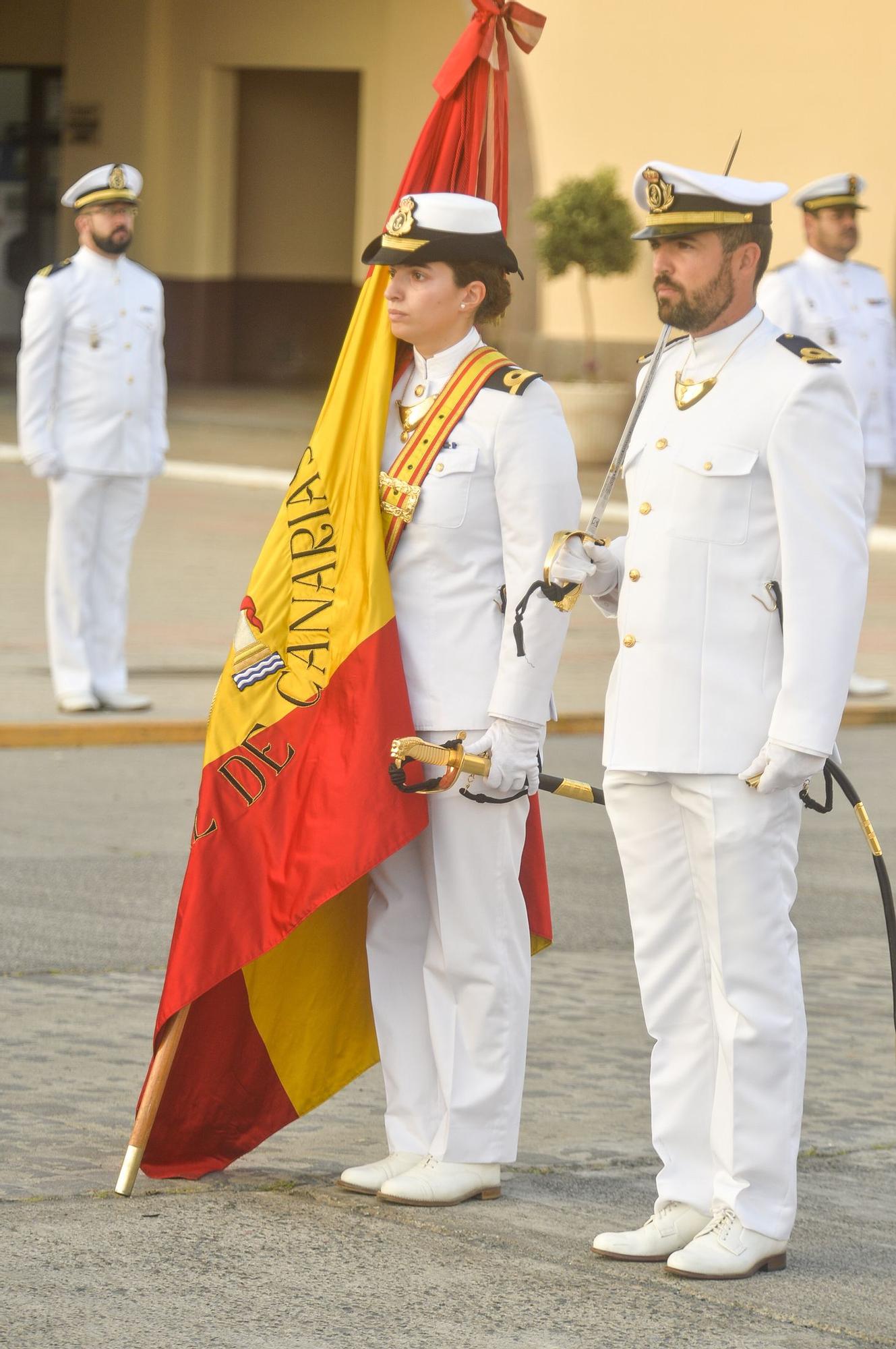 Primera visita del almirante de Acción Marítima al Arsenal de Las Palmas