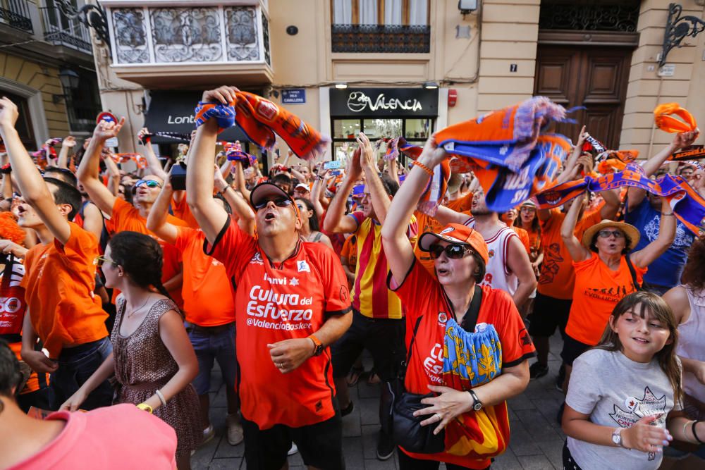 Actos de celebración del Valencia Basket