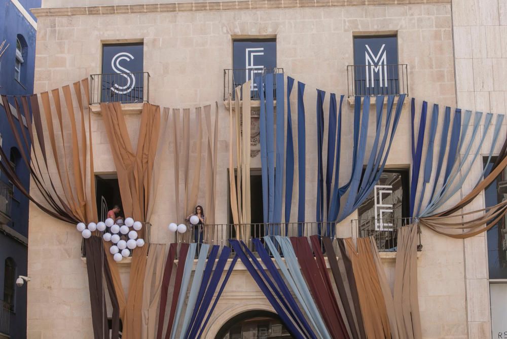 Instalaciones de arquitectura efímera en los museos de Alicante