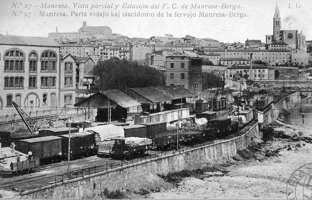 Antiga estació del tren al Passeig del Riu de Manresa