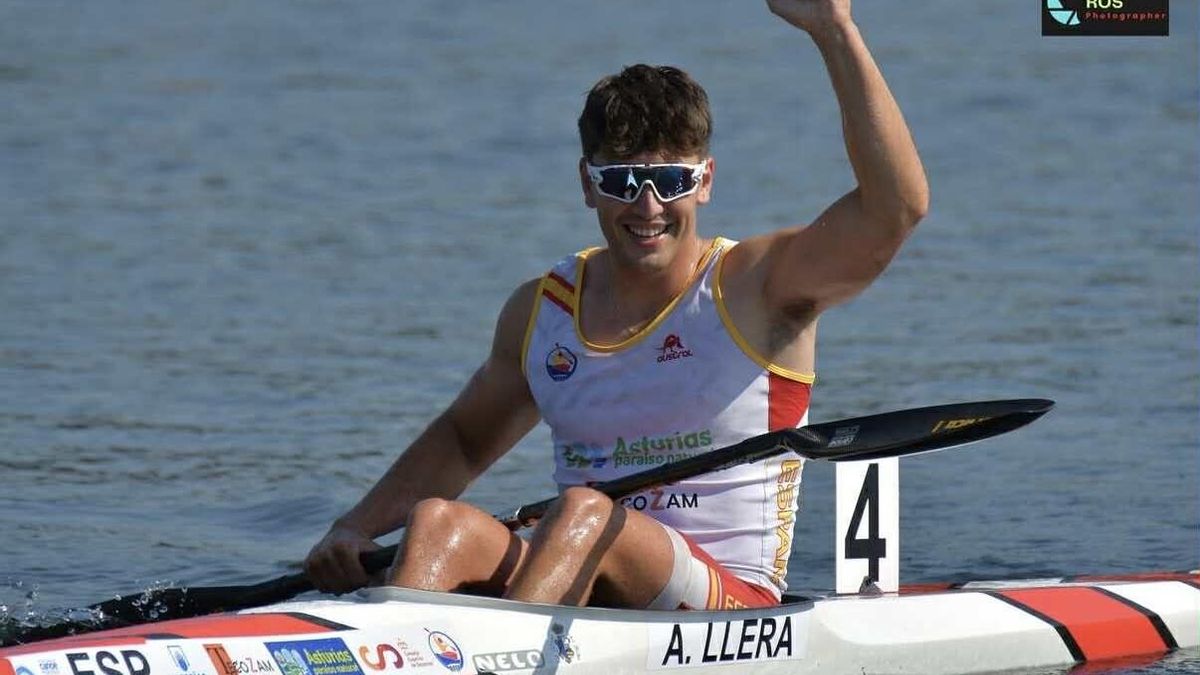 Alberto Llera, subcampeón de Europa sub-23 de piragüismo