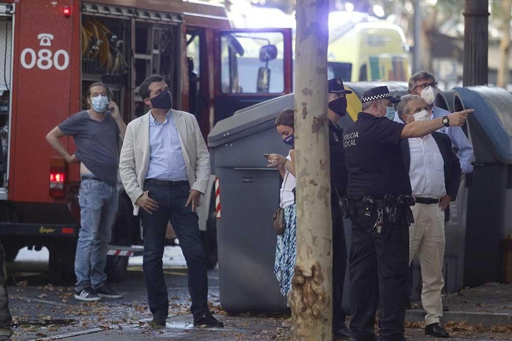 Incendio en Gran Capitán