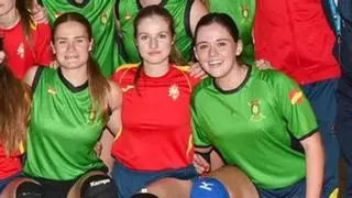 La princesa Leonor dice adiós a Murcia con un partido de voleibol