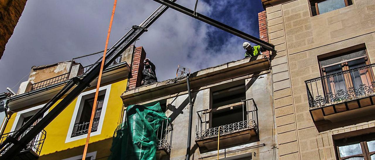 Reforma en una vivienda del casco antiguo de Alcoy.