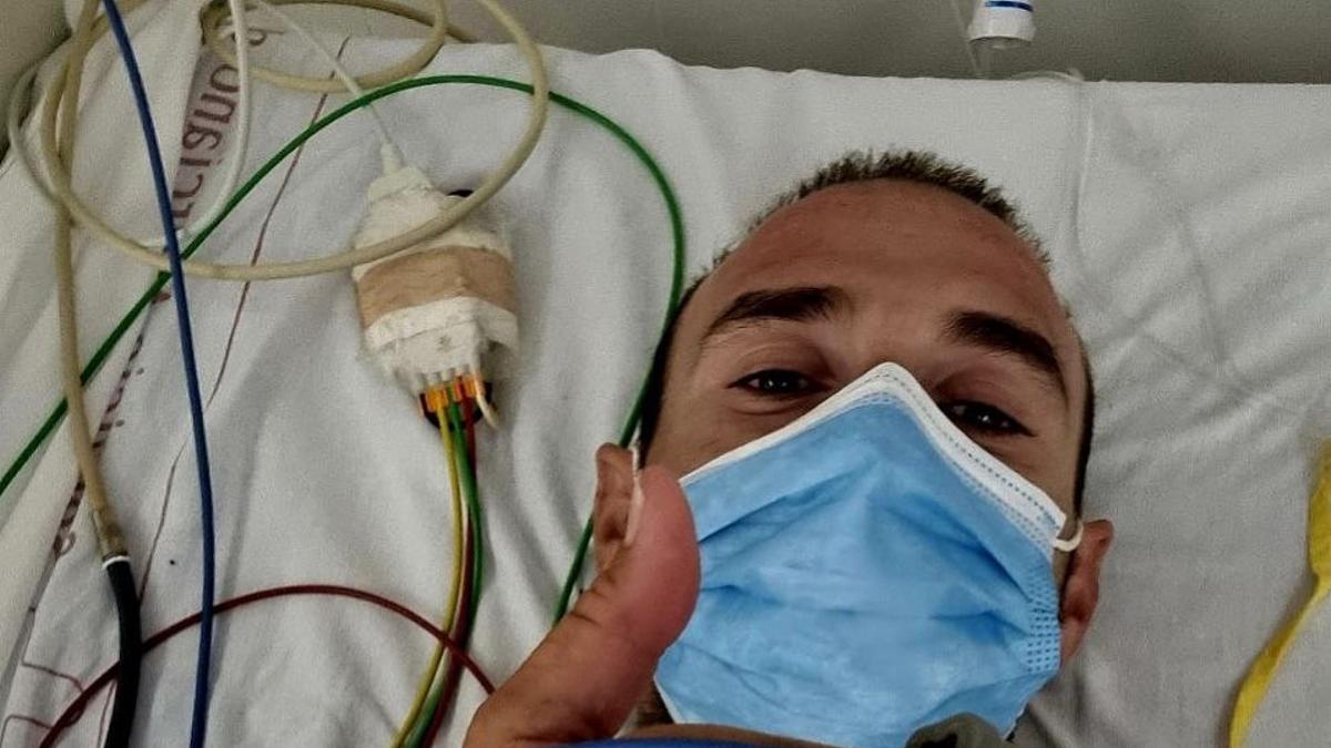 Alejandro Valverde en el Hospital