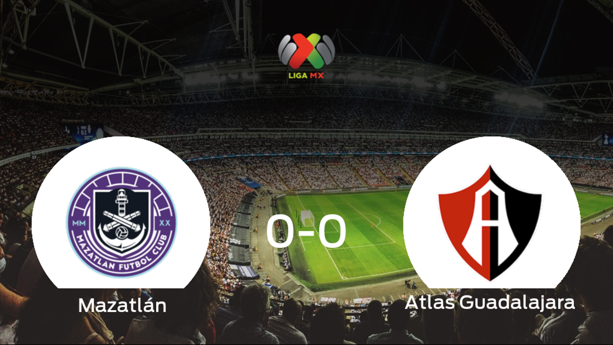 El Mazatlán y el Atlas Guadalajara no encuentran el gol y se reparten los puntos (0-0)