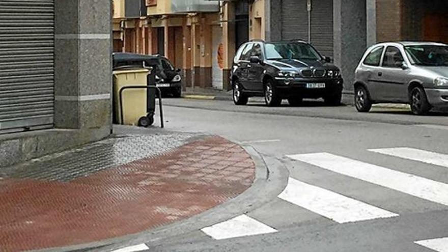 Un dels carrers on s&#039;ha actuat per millorar la mobilitat