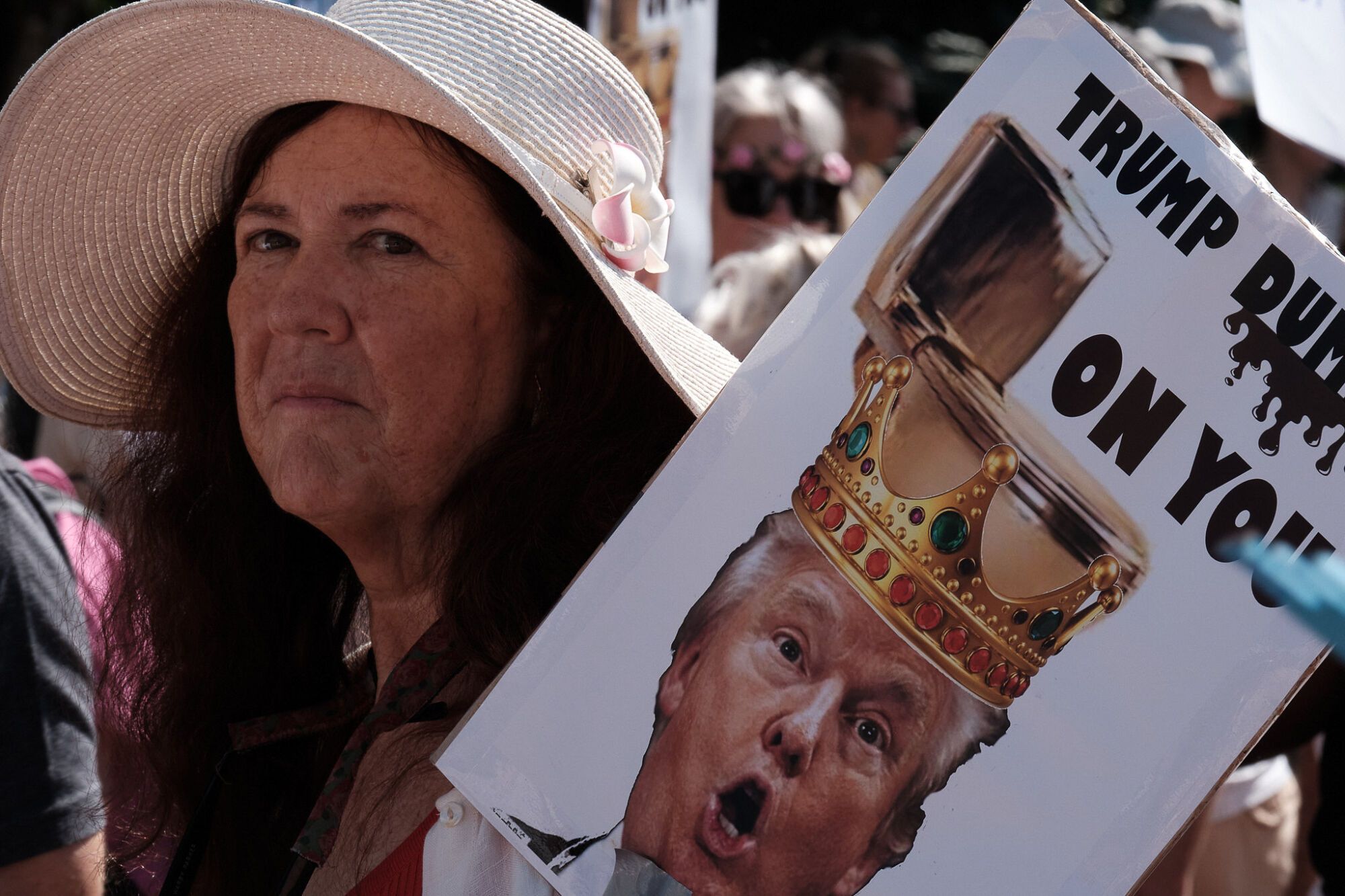 Manifestación anti Trump en Málaga