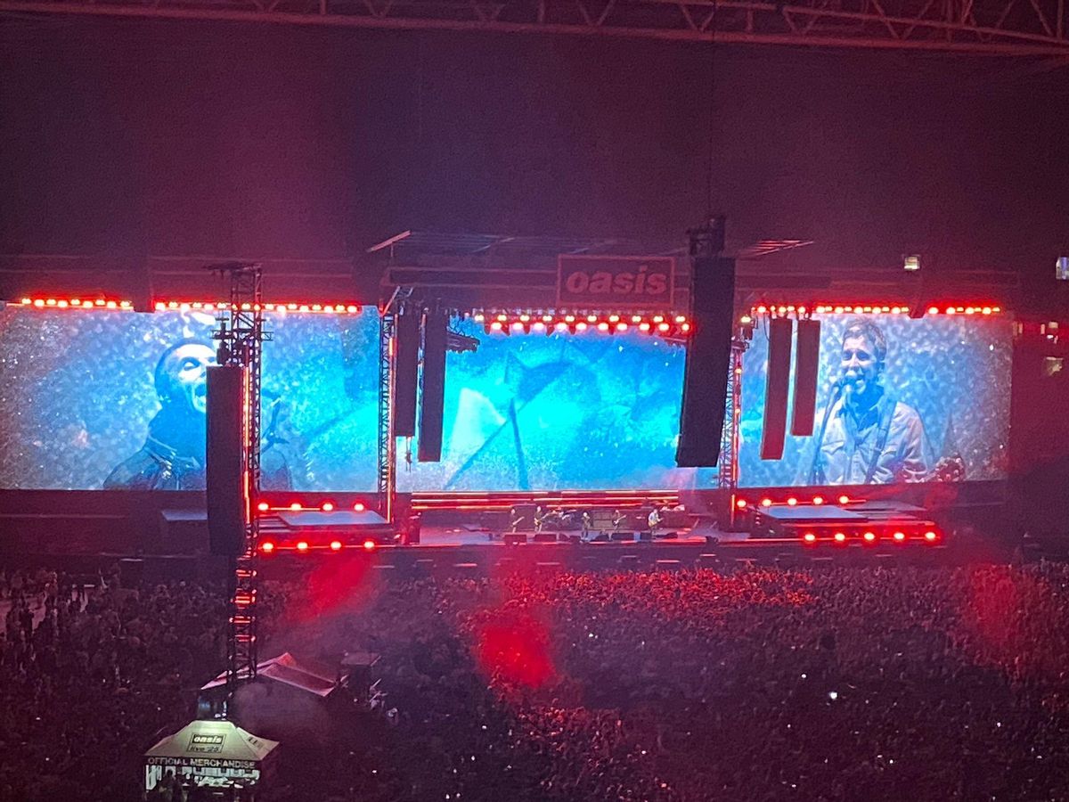 Un momento del concierto, desde el lugar en el que lo pudo disfrutar Yago González.