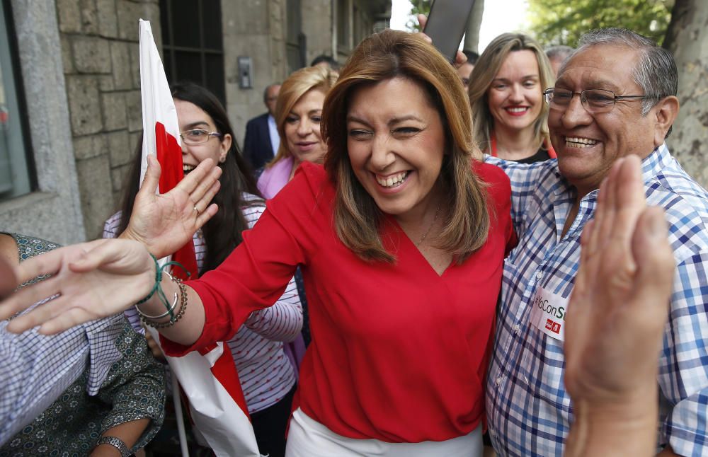 El debate entre los candidatos del PSOE, en imágenes