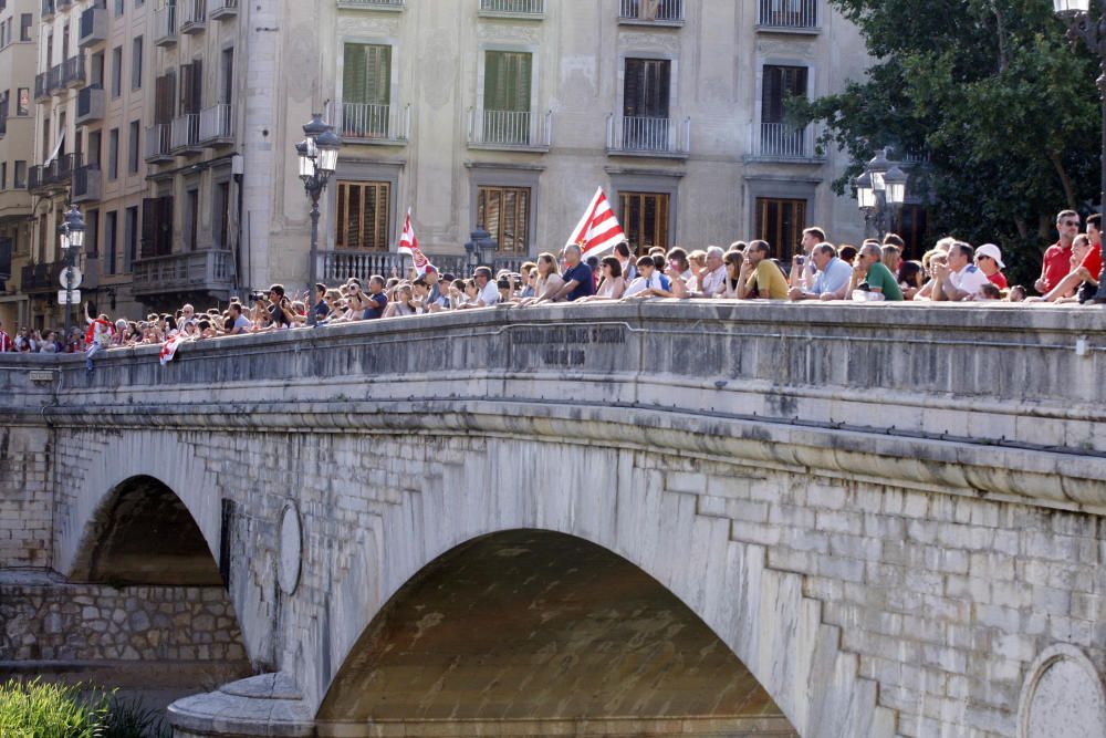 Rua de celebració de l'ascens del Girona