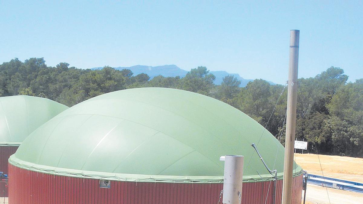Planta de biogás en la localidad de Vilademuls (Girona).