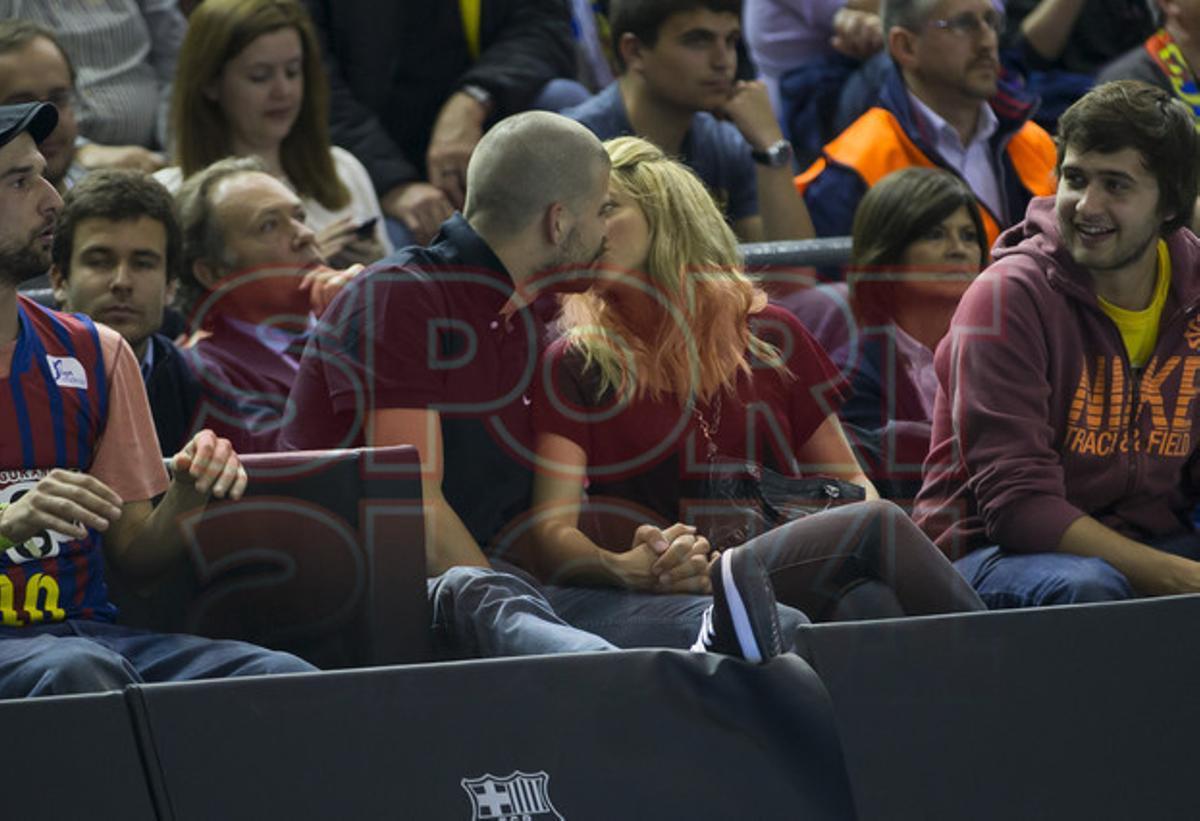 Shakira y Piqué, en el Palau Blaugrana Shakira y Piqué, en el Palau Blaugrana