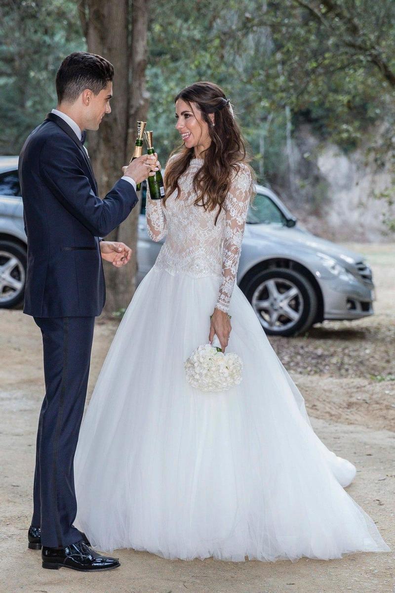 Así ha sido la boda de Marc Bartra y Melissa Jiménez