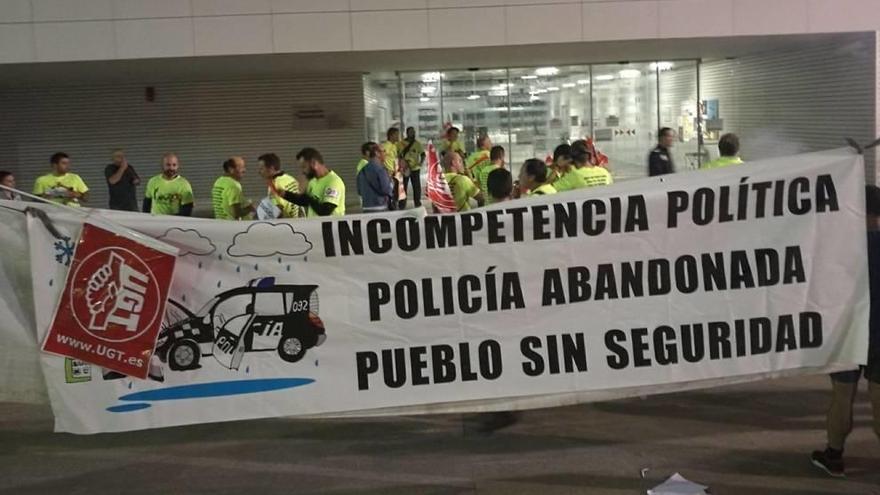 Protesta de los policías locales de Torre Pacheco