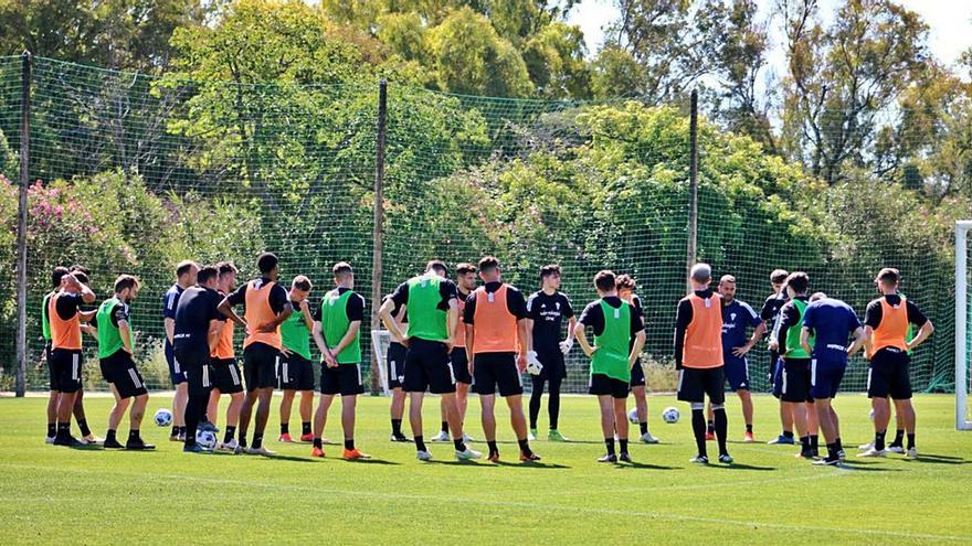 Imagen de un entrenamiento de esta semana del club marbellí.