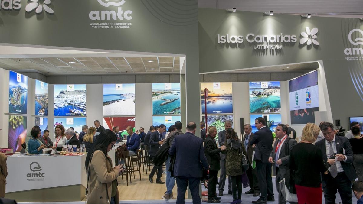 imagen de archivo de un Stand de Canarias en Fitur.