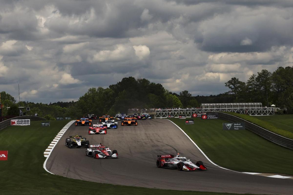 Indycar en el circuito de Barber (Alabama) en 2025