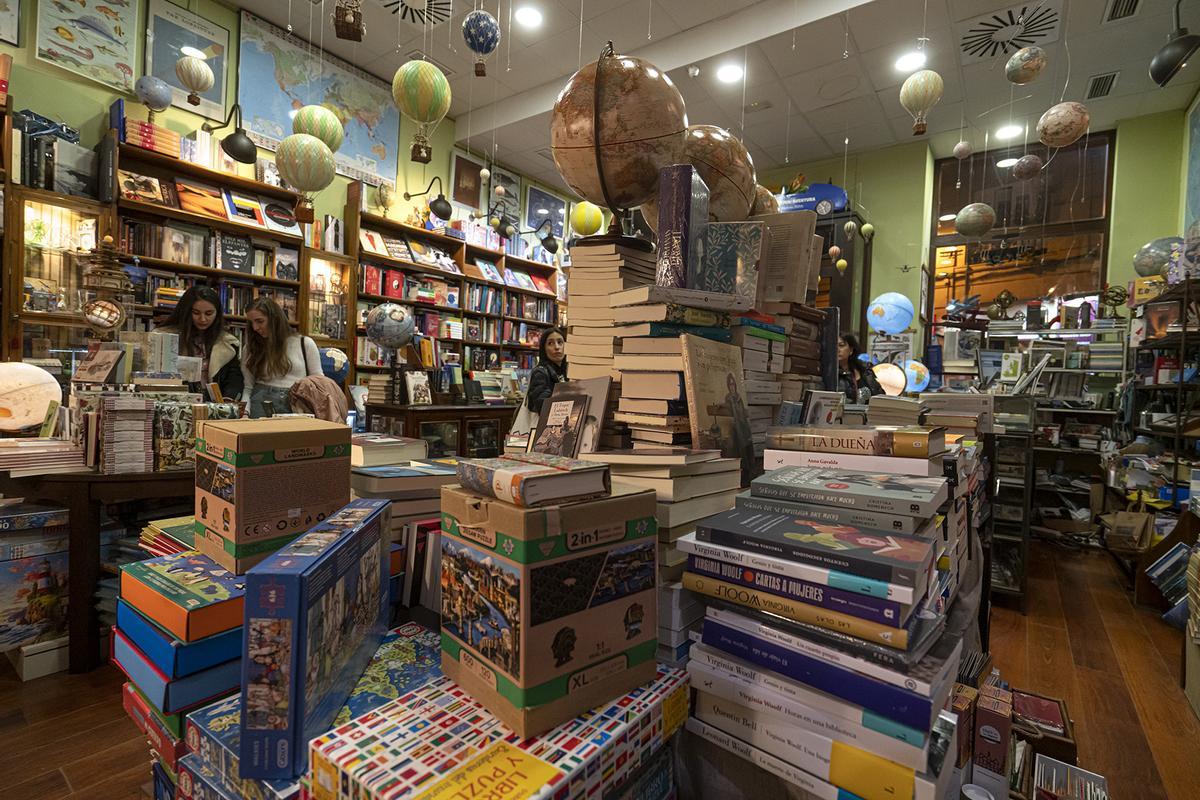 Interior de la librería.