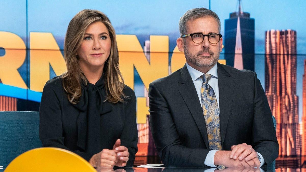 Jennifer Aniston y Steve Carell, en 'The morning show'