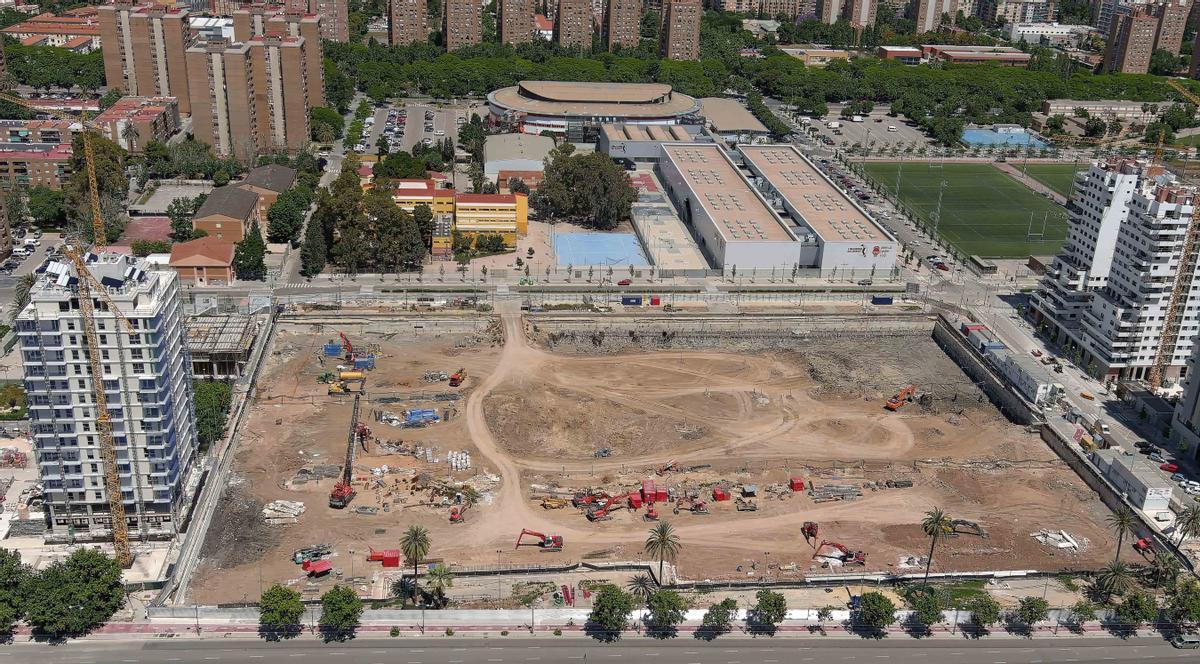 Estado actual de las obras del Casal España Arena.
