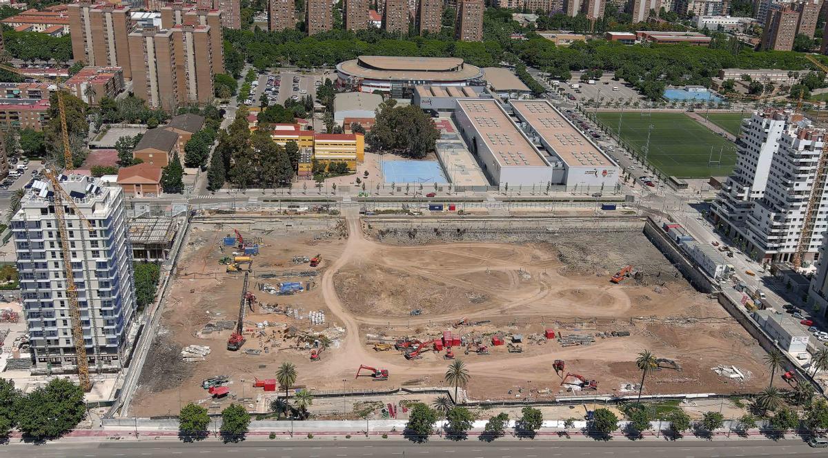 Estado actual de las obras del Casal España Arena.