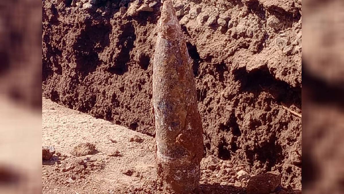 Explosión controlada de un artefacto encontrado en una obra en El Rosario