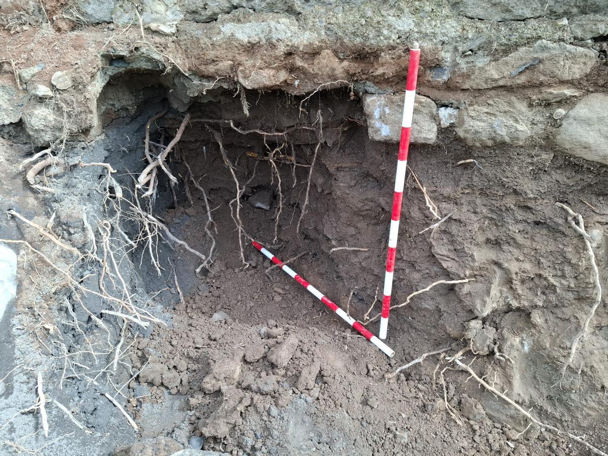 Hallazgo arqueológico en Arucas.