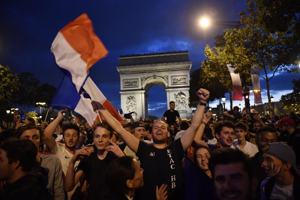 Celebraciones por el pase de Francia a la final