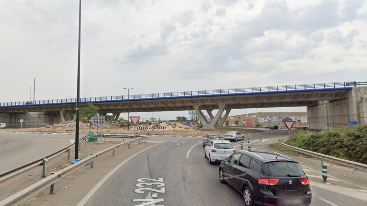 El enlace entre la carretera de Castellón y la salida de Zaragoza suele ser una zona con mucho tráfico.