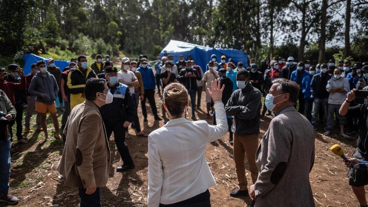 Visita de López Aguilar a Las Raíces