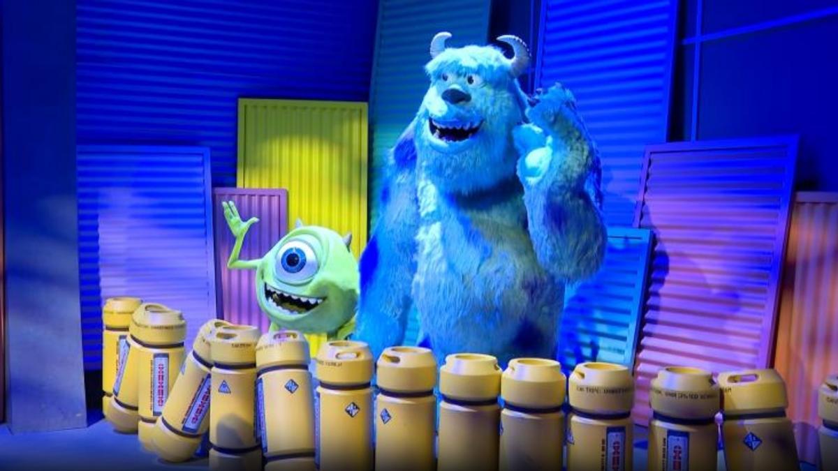 Exposición de Pixar, en la imagen Monstruos S.A.