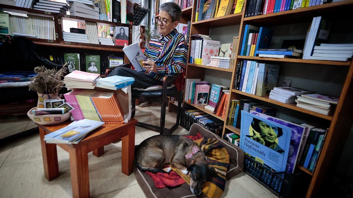 La Librería de Mujeres, en Santa Cruz de Tenerife, durante este Día Internacional de las Librerías.