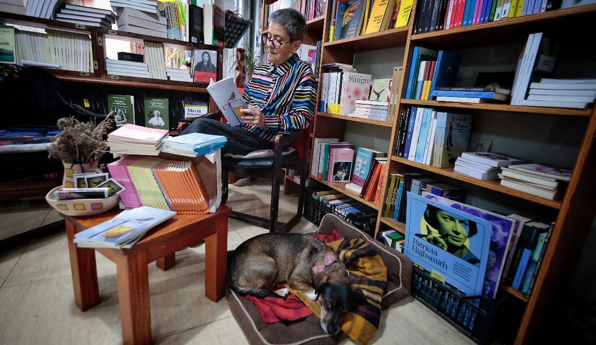 La Librería de Mujeres, en Santa Cruz de Tenerife, durante este Día Internacional de las Librerías.